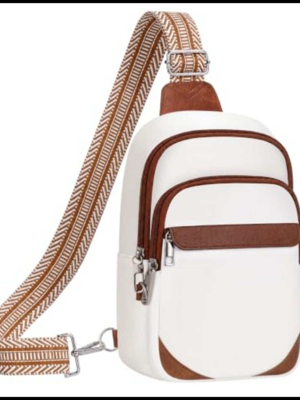 RFID Blocking Anti-Theft Sling Crossbody Bag Water-Resistant PU Leather